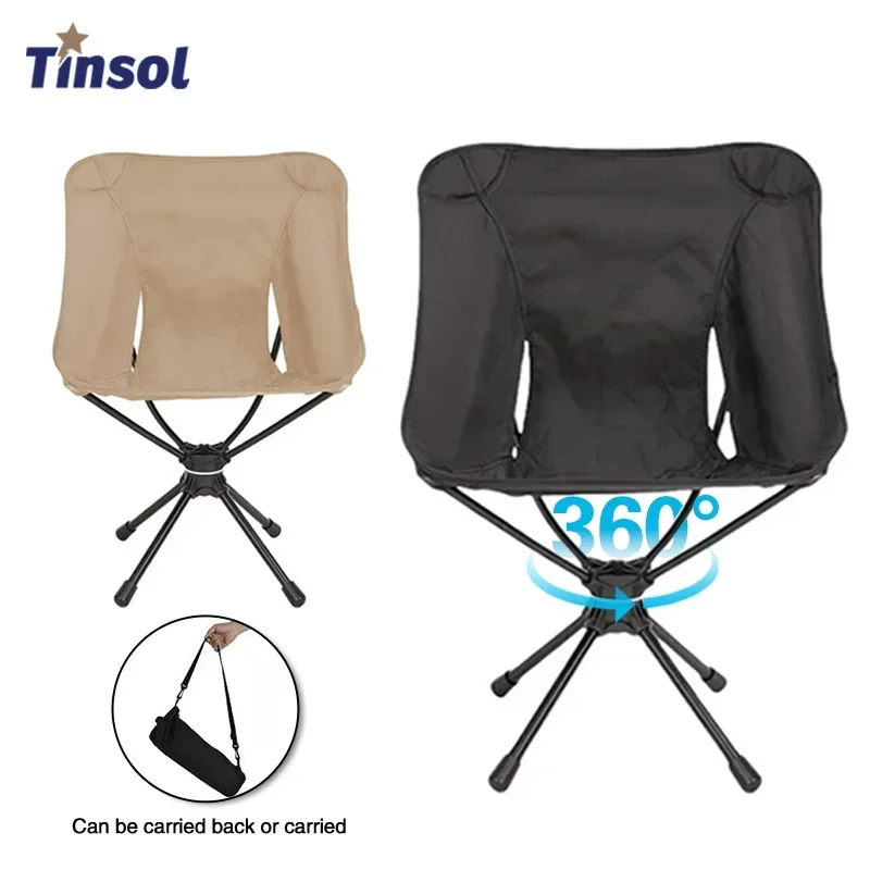 Chaise pivotante détachable randonnée pêche pliante légère avec sac de transport