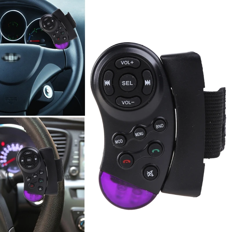 Car Universal Steering Wheel Remote Control Learning For Car Cd Dvd Vcd