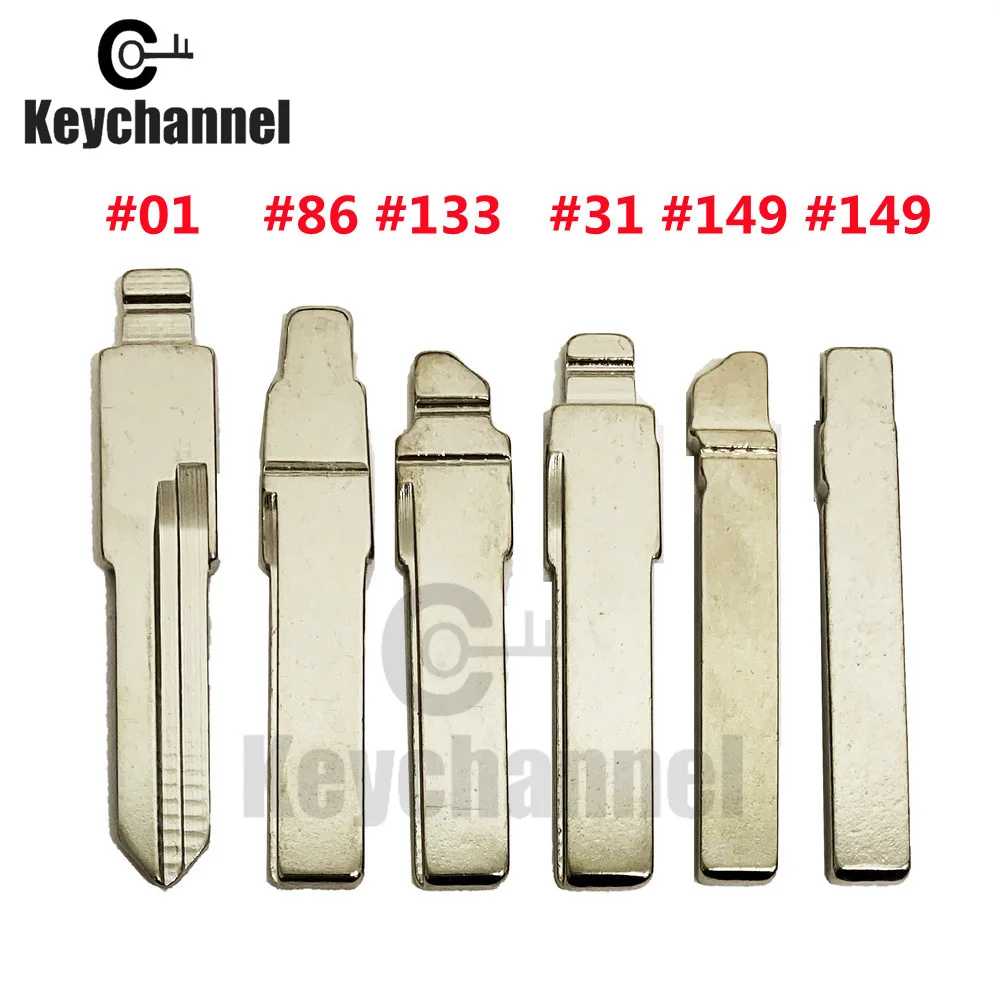 키채널 10개/몫 KD 플립 키 블레이드 01 31 86 133 골프 MK7 폴로 파사트 시트 Skoda HU49 HU66 HU162T 자동차 키 블레이드용 149