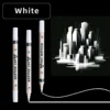 12pcs White Art Brush Acrylic White Paint Marker Pens, Medium Tip, Suitable For Rock Painting, Stone, Glass, Wood, Ceramics 1