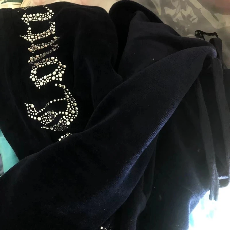 YICIYA Juicy Tracksuit Spring/Fall 2022 Women's Brand Velour Tracksuit Suit Women Velvet Zipper Sweatshirt And Pants Fat Sister