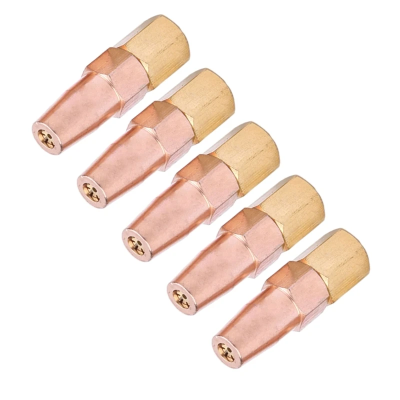 

DONG 5Pcs Gas Brazing Nozzle H01-6 Welding Propane Gas Liquefied Gas OxygenGas Contact Tips Holder Welding Nozzle