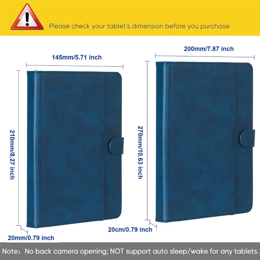 Universal Shockproof Tablet Case with Multi-Angle Stand and Anti-Scratch PU Leather Cover (Fits 7-10 Inch Tablets)