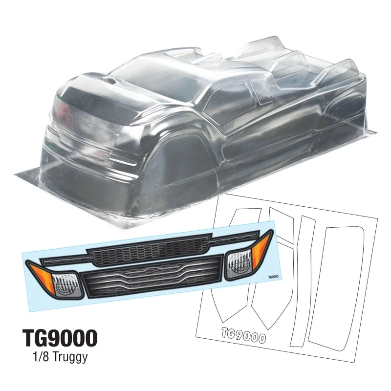 Tg9000 1/8 Truggy Body Kyosho Hpi Hotbody Sworkz Tlr Nitro