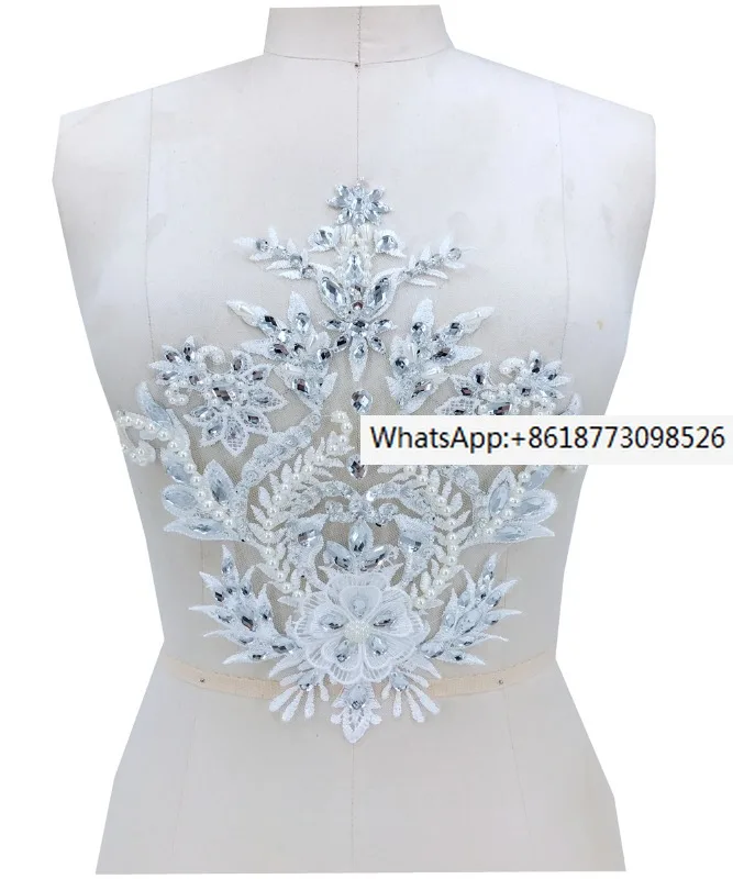 white-beaded-water-diamond-3d-flower-decal-pearl-lace-flower-patch-abito-da-sposa-da-sposa-abbigliamento-fai-da-te-pizzo