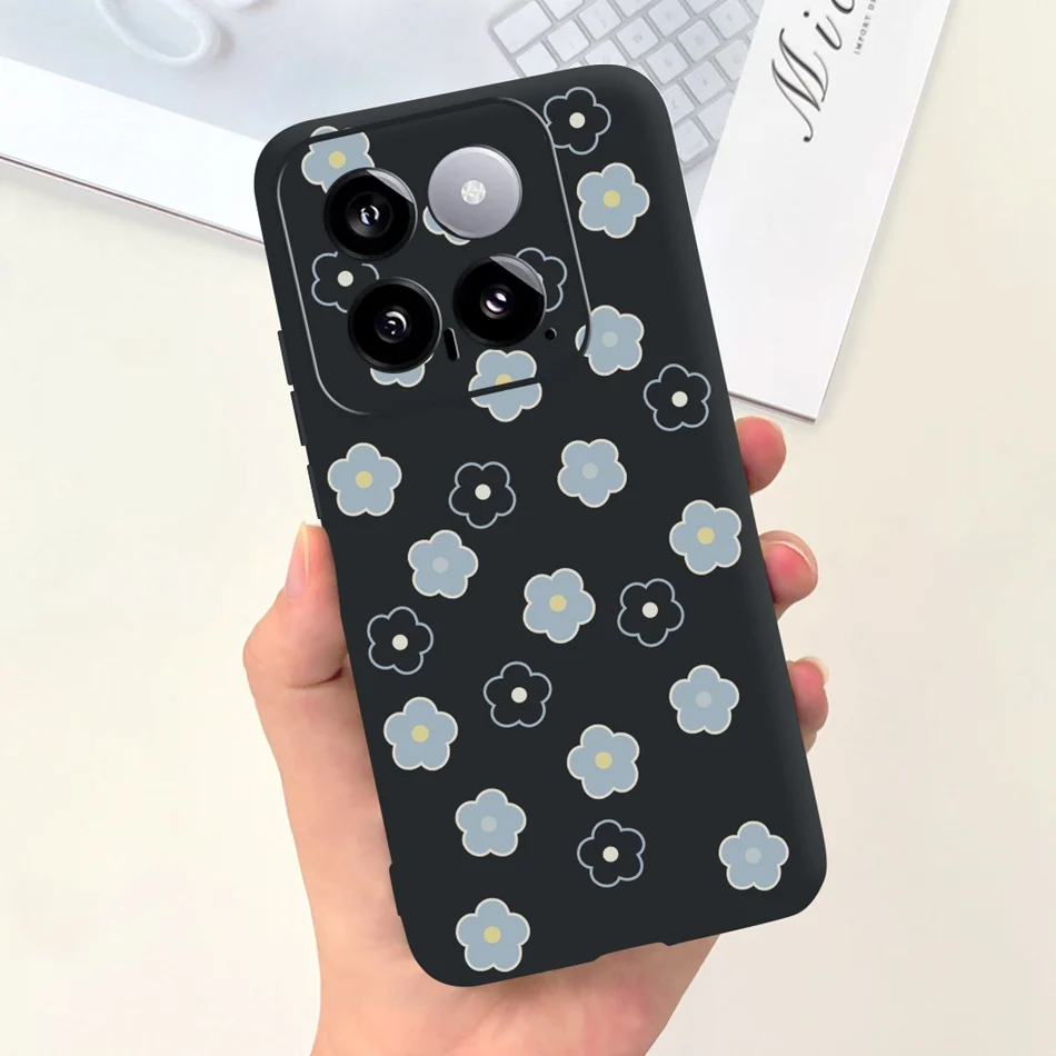 Sunflower Pattern Candy Color Soft Silicone Back Cover