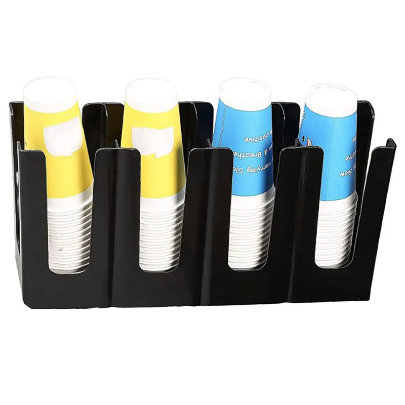 Paper Cup Holder Disposable Coffee Cup Dispenser for Countertop Coffee Station Bar Restaurant Fodable Milk Tea Shop Stand