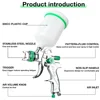 HVLP Professional Spray Gun 1.4mm 1.7mm 2.0mm Steel Nozzle Household Spray Gun Portable Car Paint Spray Gun Kit Pneumatic Tools 4