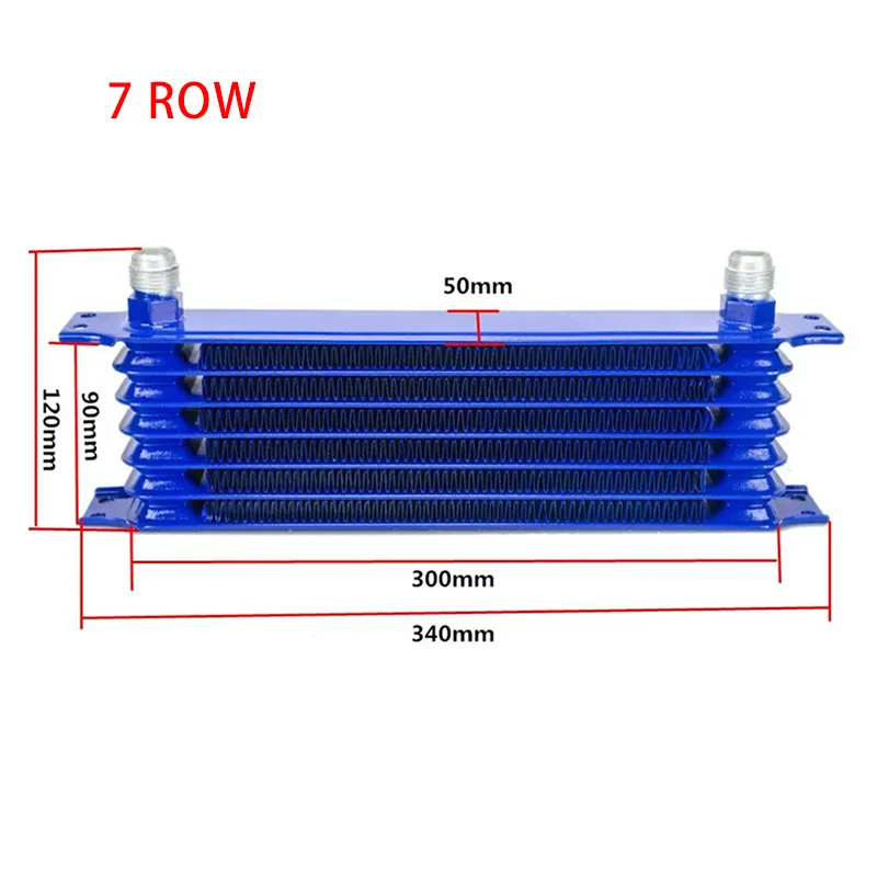 

7-рядный Стандартный масляный радиатор коробки передач двигателя, синий