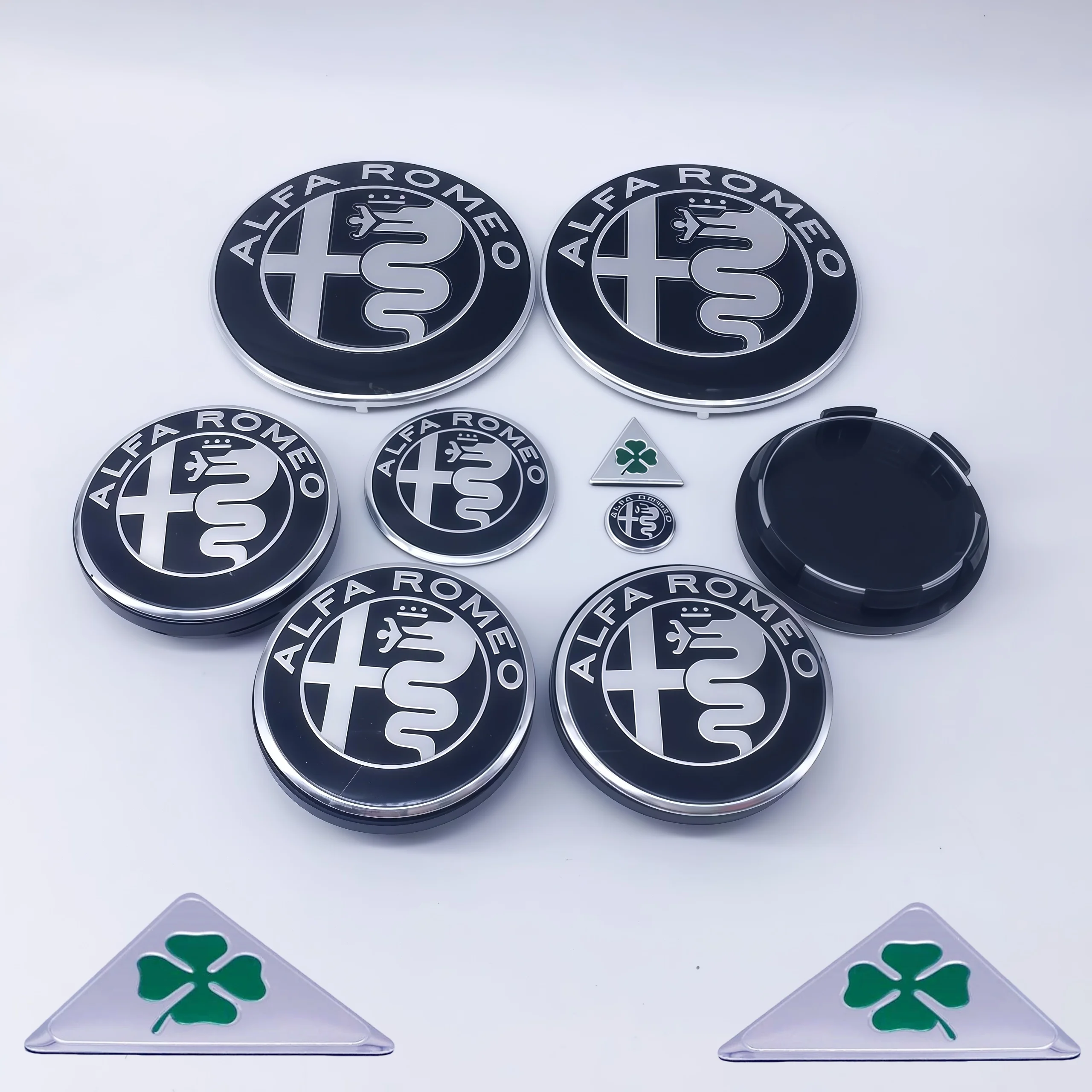 Premium Wheel Center and Emblem Set – 11-Piece Collection
