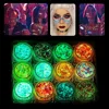 12 Colors Glitter Gel Makeup Glow in The Dark Body Glitter Gel UV Face Glitter for Women Festival Party Glitter Makeup Gel 4