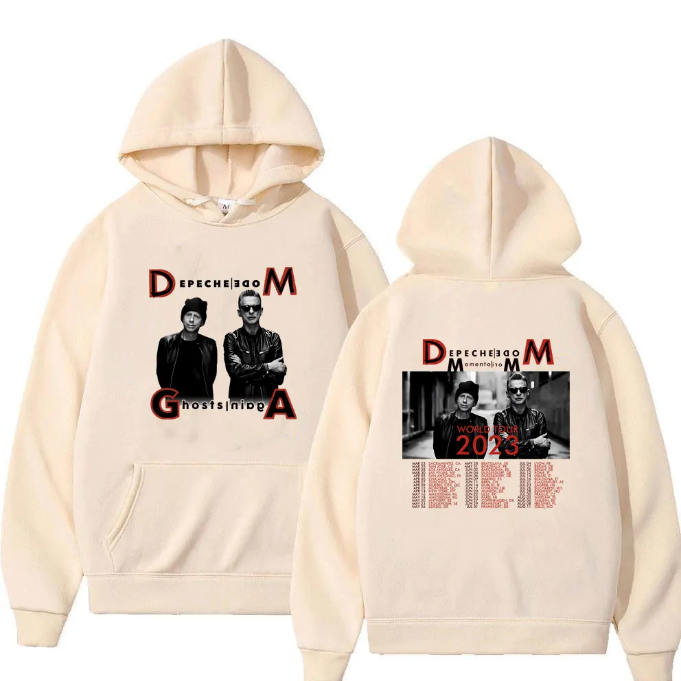 British Band Depeche Cool Mode Hoodie Ghosts Again World Tour 2023 Graphic Tracksuit Men Women Fashion Oversized Fleece Hoody