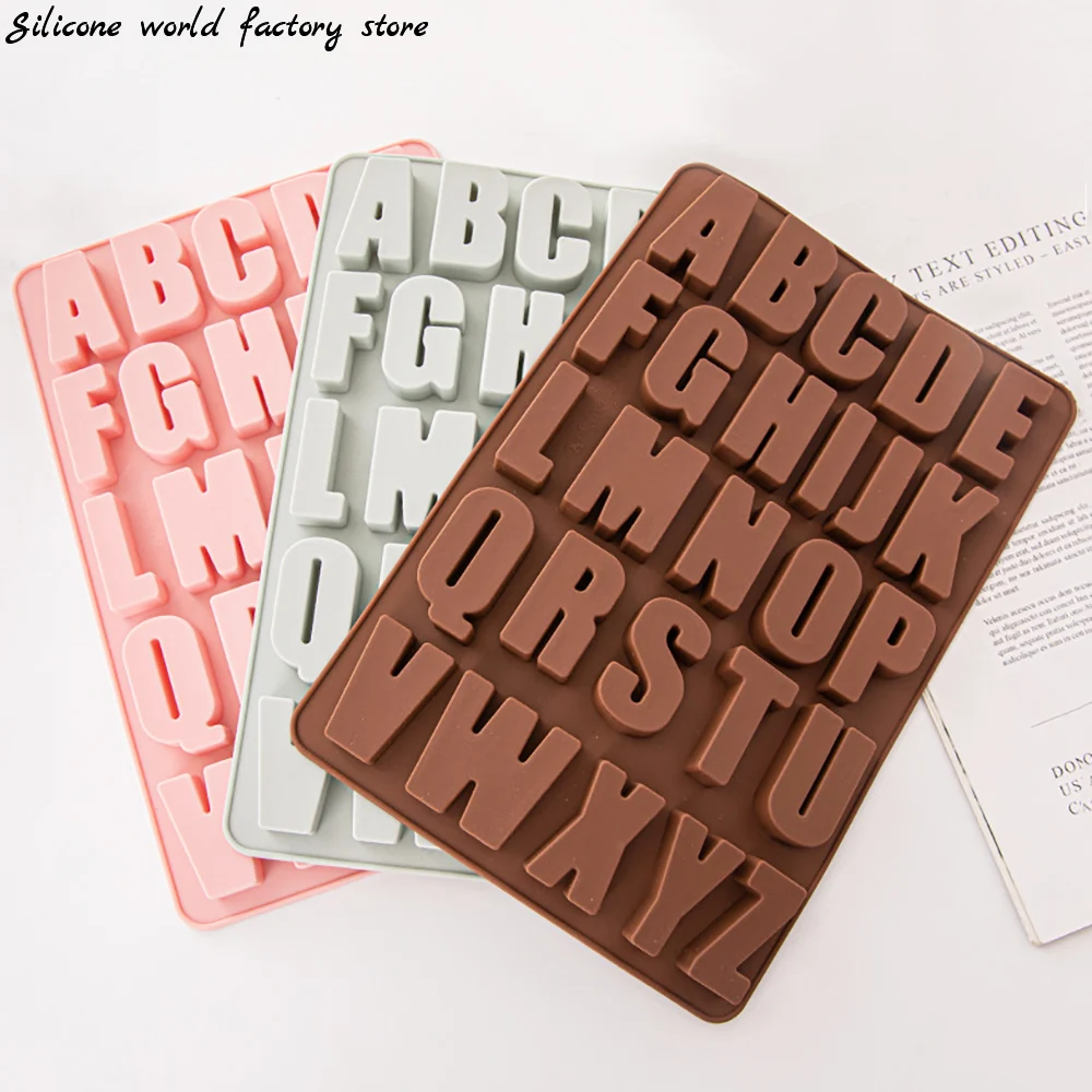 Epoxy Resin Letter Mold Alphanumeric Silicone Chocolate Mold DIY Pendant  Handicraft Cake Decoration Candy Kitchen Baking