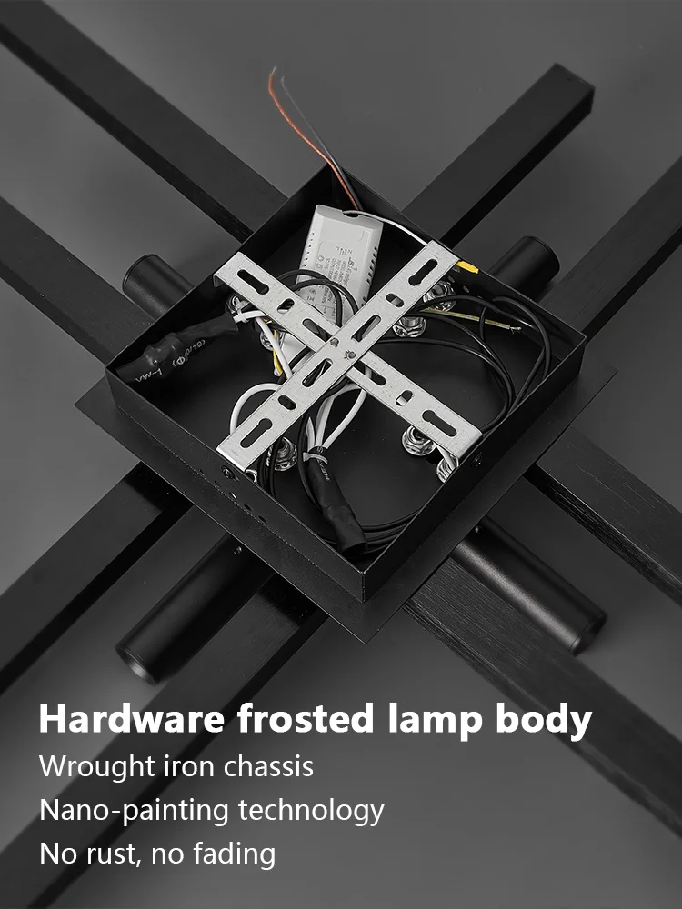 Modern Minimalist Living Room Ceiling Lights Bedroom Long Line lamps LED Chandelier Hall Bedroom Indoor Lighting Decoration - Image 3