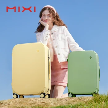Mixi Patent Design Travel Luggage Women Men Suitcase On Wheels Spinner Trolley Case Bag 18" Carry On 20" 24" Check In 100% PC - Image 1