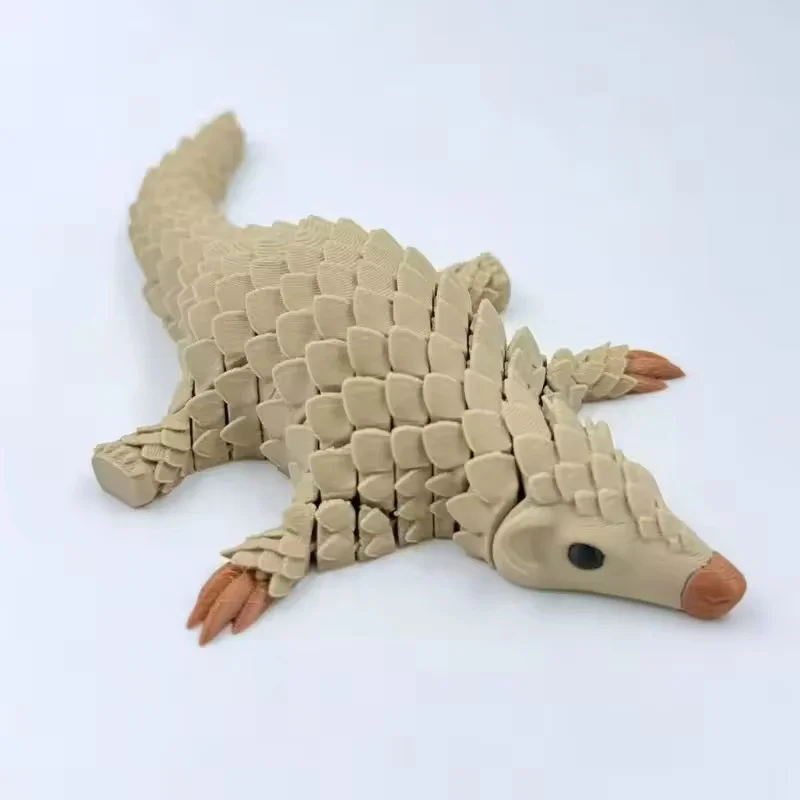 Pangolino Snodabile 3D Beige con dettagli 9 Pangolino Snodabile 3D Beige con dettagli - immagine 5