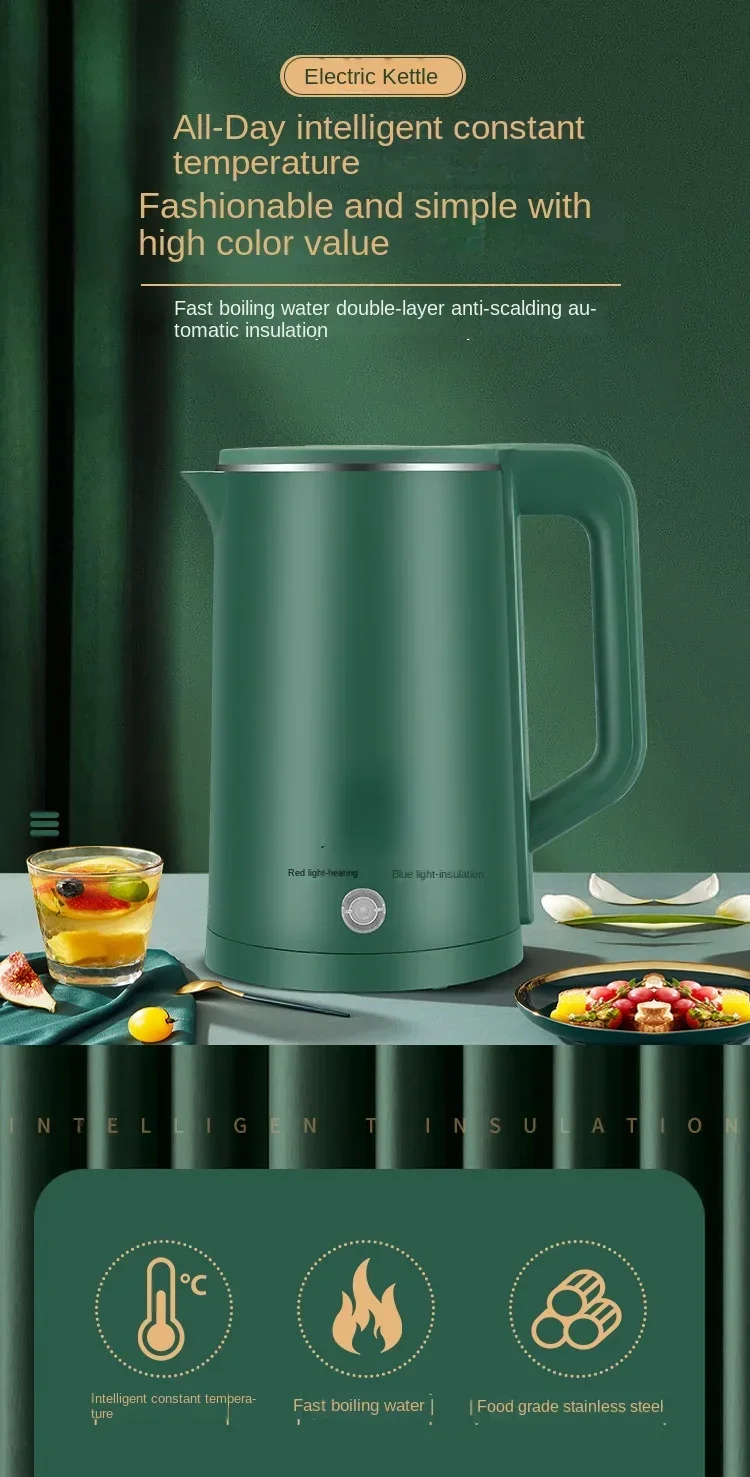 Description Picture 2 of itemElectric kettle, stainless steel, small household appliances, household kettle, automatic power off