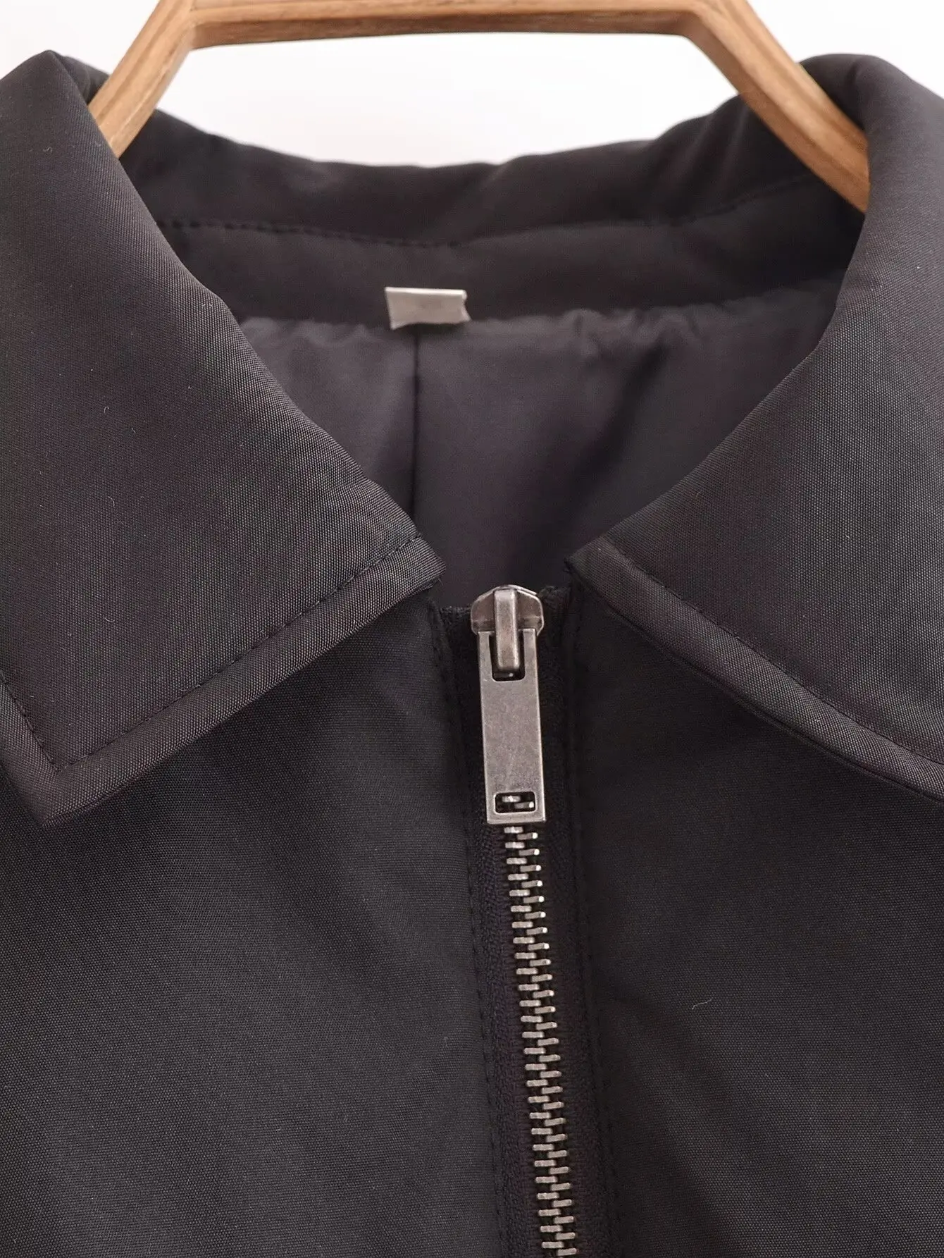 Parkas Jackets Women's Coat Black Outwear Solid Long Sleeve Tops 2024 inszart With Zipper Pockets Elegant Fashion inszart Jacket