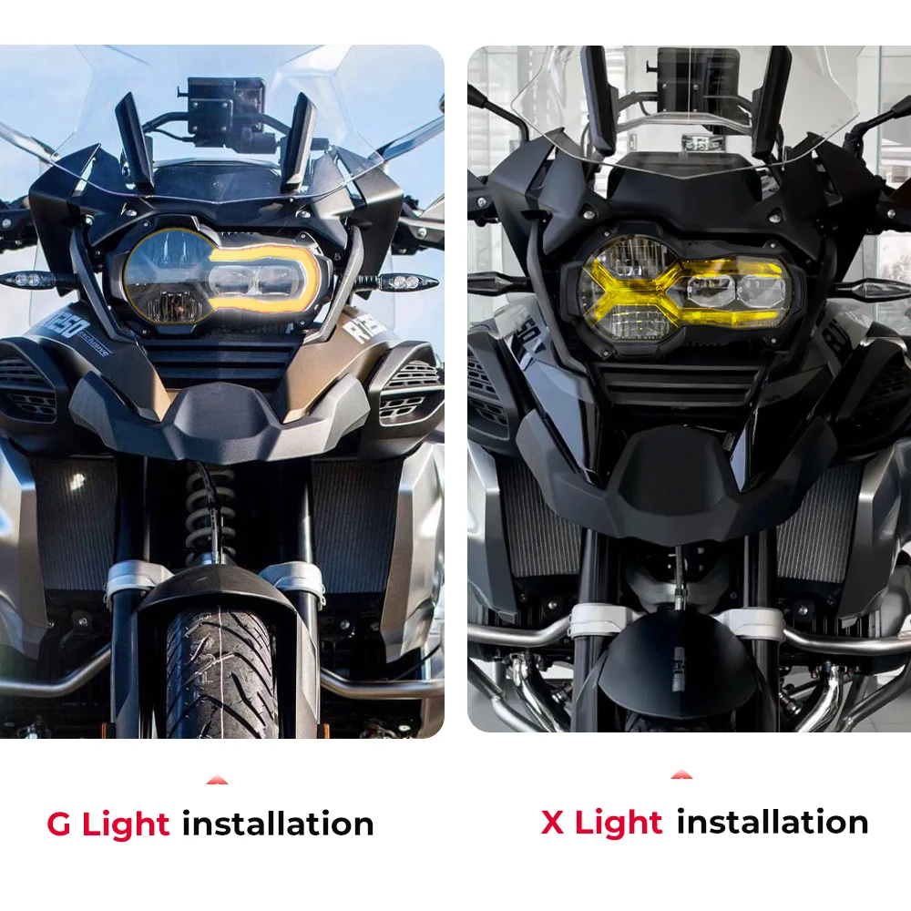 Scheinwerfer Gitter Für BMW R1250GS - Edelstahl Schutzgitter Mit GS Logo