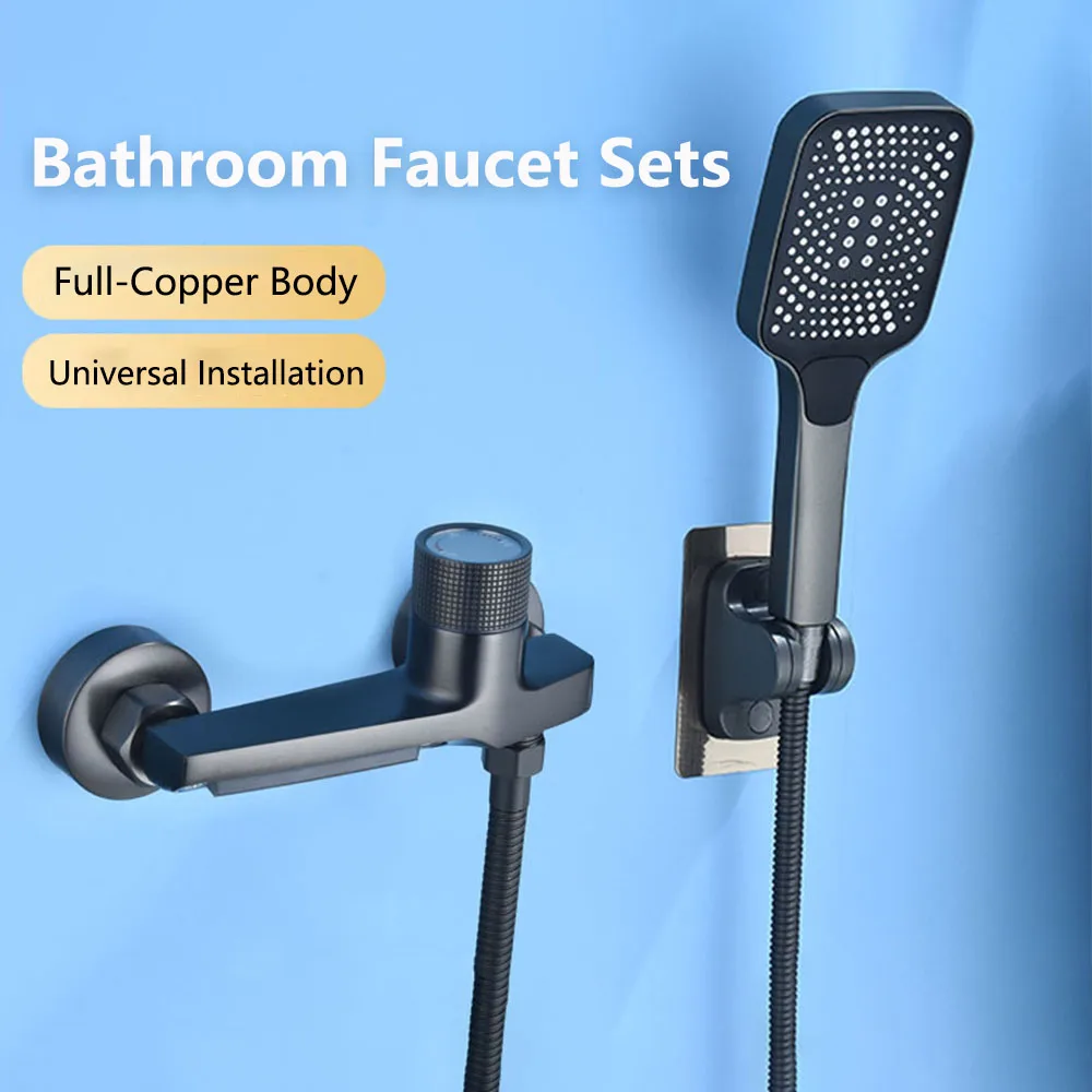 Shower Set Faucet Universal Rainfall Thermostat Bathroom Shower Faucet Set