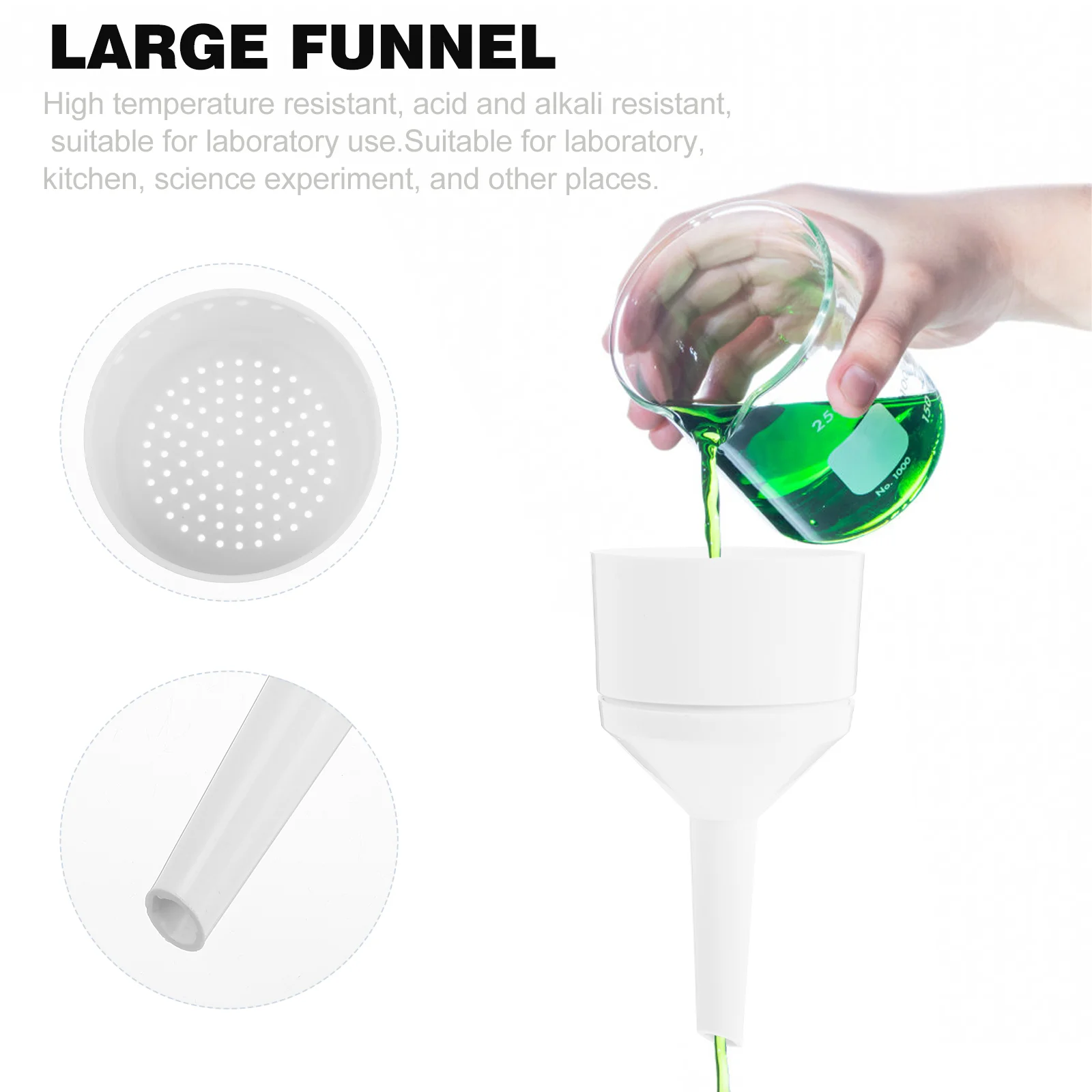 Filter Paper Funnel Laboratory 125 Chemistry Buchner Supplies Labs Filtration Brinell