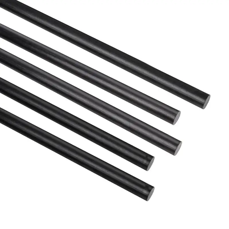 1/5/10pc 탄소 섬유 원형 막대 D:1-18mm(L:100/200/250/500mm) RC 비행기 용 고강도 경량 DIY 복합 액세서리