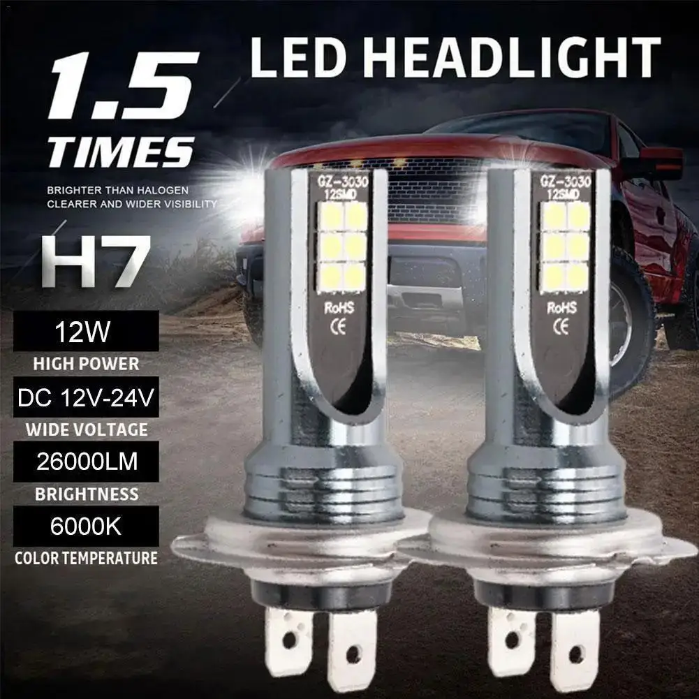 

1pcs LED Headlight Bulb Beam 100W High Power LED H1 H3 H4 H11 Headlamp 6000K White Super Bright Driving DRL Auto
