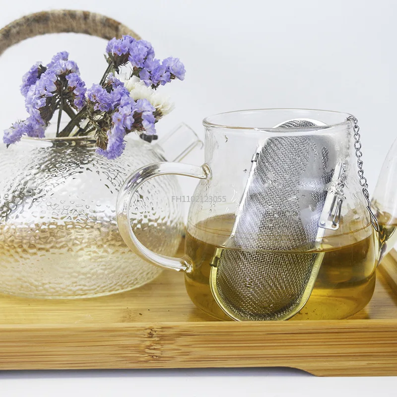 Stainless Steel Cooking Spices Infuser Fine Mesh Loose Tea Herbal Strainer Multi-purpose Residue Filter for Household