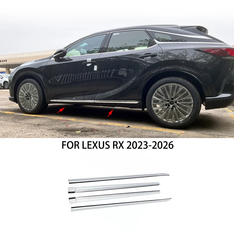 렉서스 RX 2023-2026용 자동차 액세서리 스테인레스 스틸 크롬 바디 키트 사..