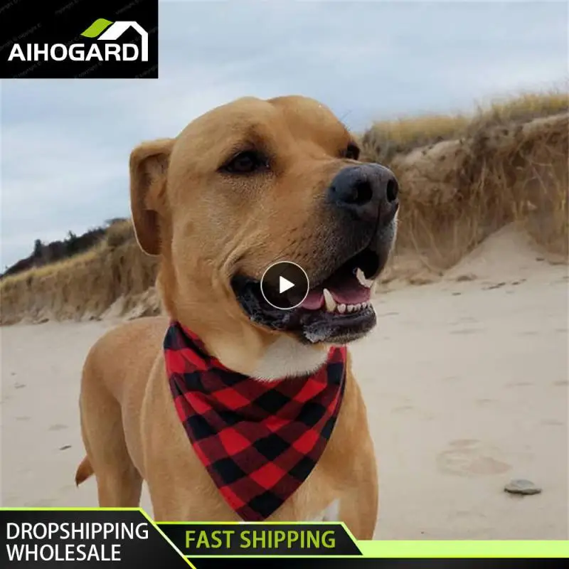 

1 шт. классическая красная черная клетчатая бандана для домашних питомцев кошек щенков шейный платок для домашних животных шейный платок шарф для собак слюнявчик полотенце