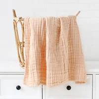Baby Blankets Newborn Manta Bebe Baby Blanket Winter Muslin Squares Bath Swaddle Cotton Baby Swaddles Wrapples 6 Layer 2