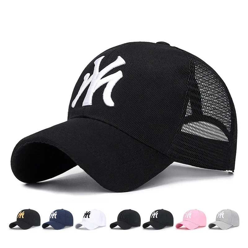 

Fashion Letter Embroidery Mesh Baseball Cap for Women Men HipHop Snapback Sun Hat Outdoor Sports Hat Trucker Hat Gorras Hombre