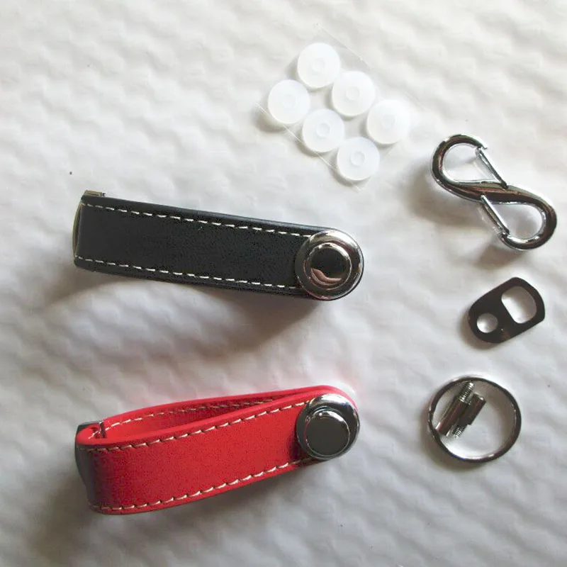 Car Key Pouch Bag Case Wallet Holder Chain Key Wallet Ring Collector Housekeeper EDC Pocket Organizer Smart Leather Keychain
