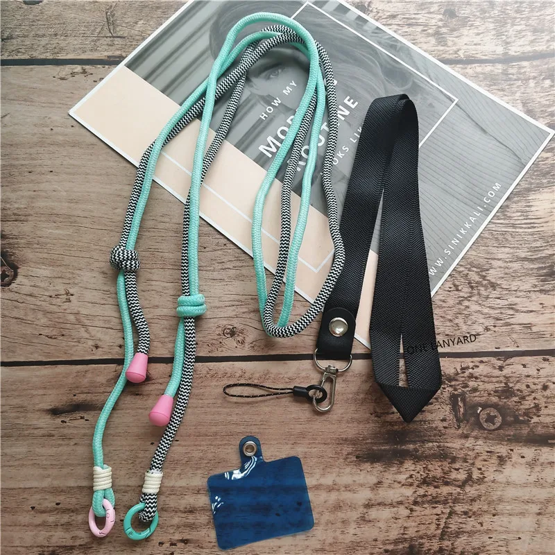 Universal Black Lanyard Neck Strap for ID Holders and Accessories
