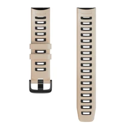 Garmin Instinct2 Dual - Color Silicone Strap - Soft Rubber 22mm Wristband - Instinct Tactical (White black)