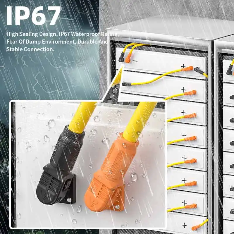 120-450A 에너지 저장 커넥터 단일 코어 Foolproof 고속 플러그 배선 도킹 터미널을 통한 고전류 산업용 벽