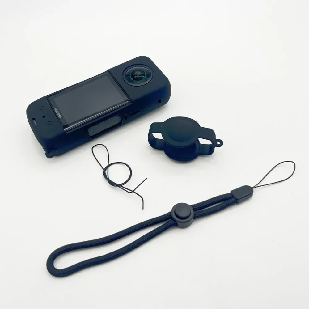 Silicone Protective Cover & Lens Cap for Action Camera - Anti-Scratch Case
