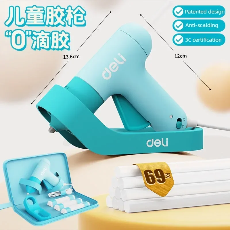 Hot Melt Glue Gun With 7MM Transparent Glue Stick Mini Home Electric