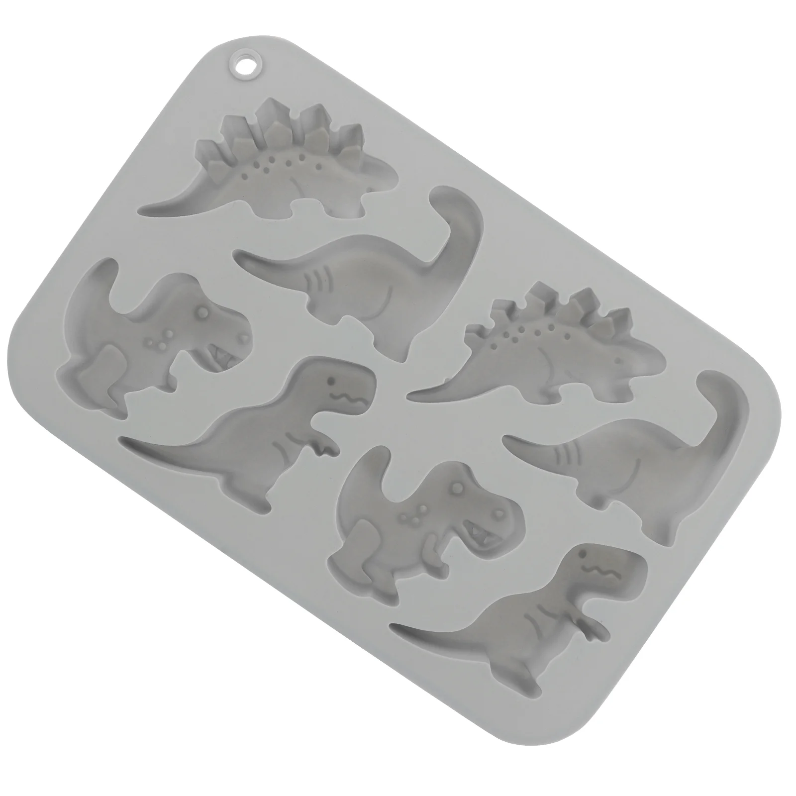 

Gadpiparty Dinosaur Silicone Molds Dinosaur Baking Tray 3D Cute Candy Mold Dino Chocolate Gummy Mold 8 Grids Fondant Mould Diy
