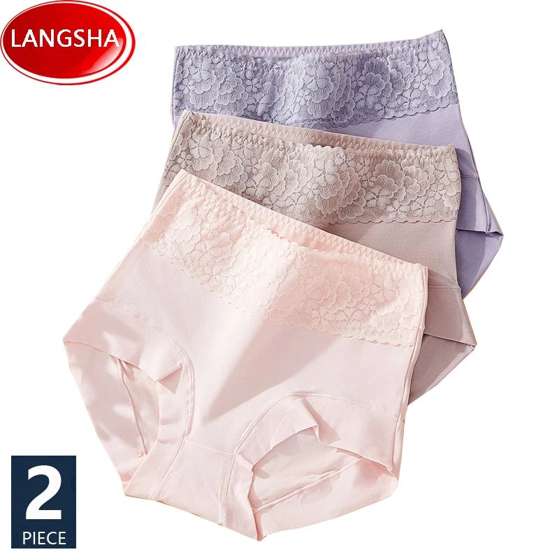 High Waist Plus Size Womens Panties Cotton Slimming Underwear