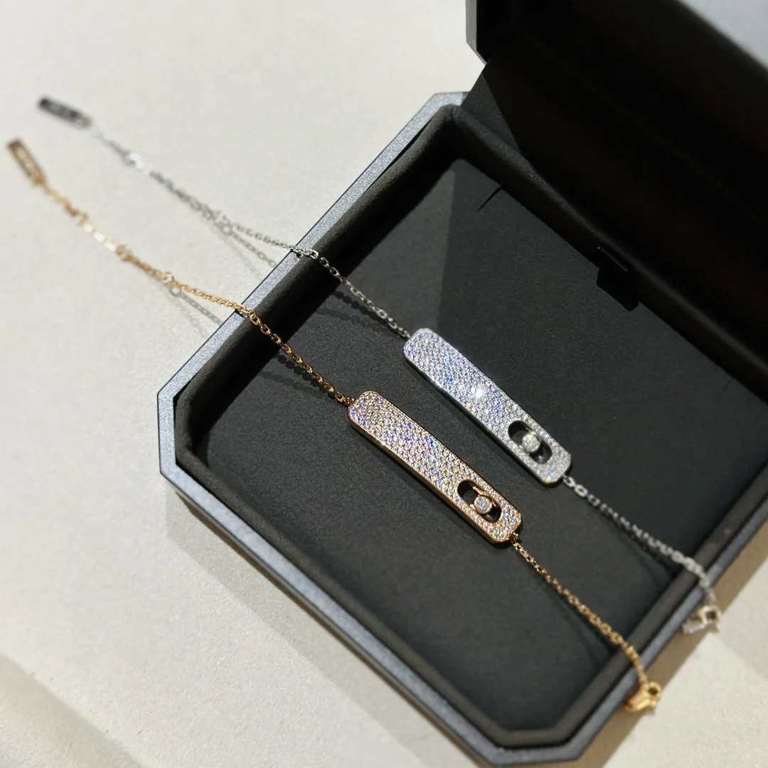 

Original 23 Year New Move Series Bracelet s925 Women's Single Diamond Inlaid Diamond Sliding Bracelet Messika Christmas Gift