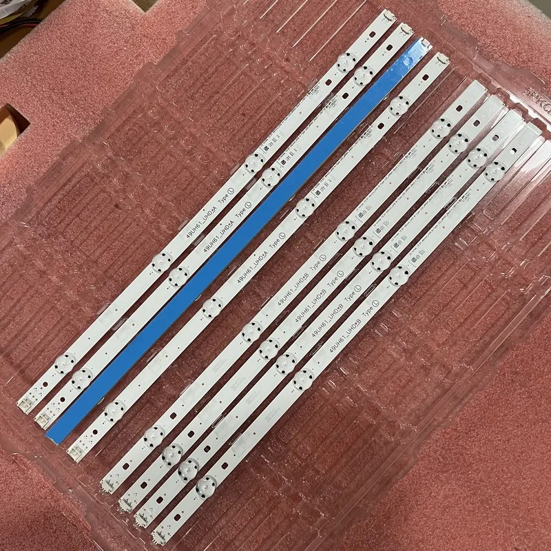 

10set=80pcs LED backlight strip for LG innotek 15.5Y 49inch 49UH61_UHD_A B 49UH603V 49UH601V 49UH620V EAY63192605
