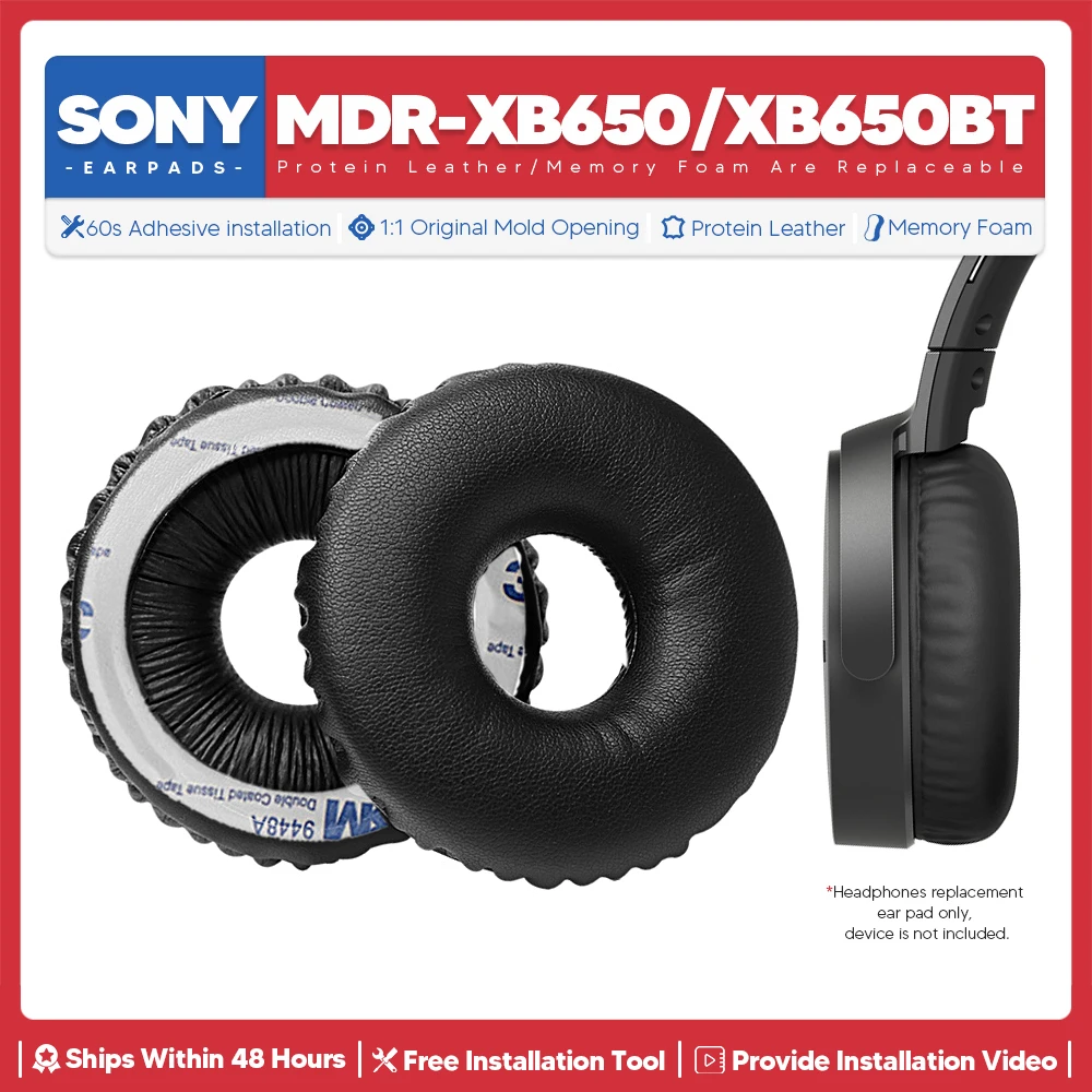 Substituição Ear Pads para Sony Headconjunto Memory Foam Acessórios para Auscultadores Peças de Reparação para Mdr Xb650 Xb650bt