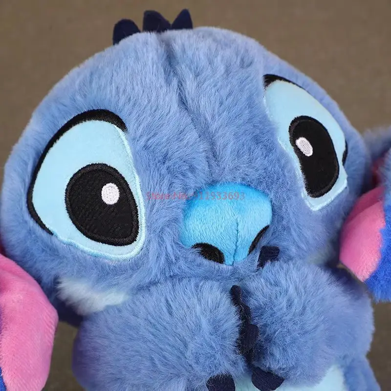 Disney Stitch Baby Sleeping Companion Sound Soothing Musical Plush Toy With Air Bag Doll Breathing Toys Gifts Kawaii Toys 5