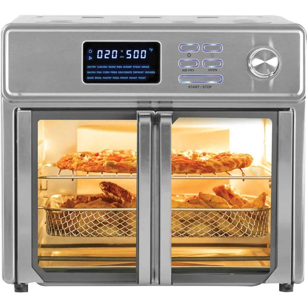 

Air Fryer Oven, 26 Quart, 10-in-1 Countertop Toaster Oven & Air Fryer Combo-21 Presets up to 500 degrees