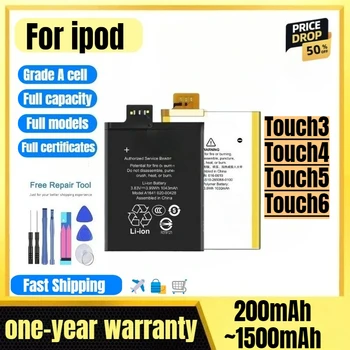 Batteria per iPod Touch3/Touch4/Touch5/Touch6 Batteria di ricambio di alta qualità e alta capacità Cella di grado A con strumenti