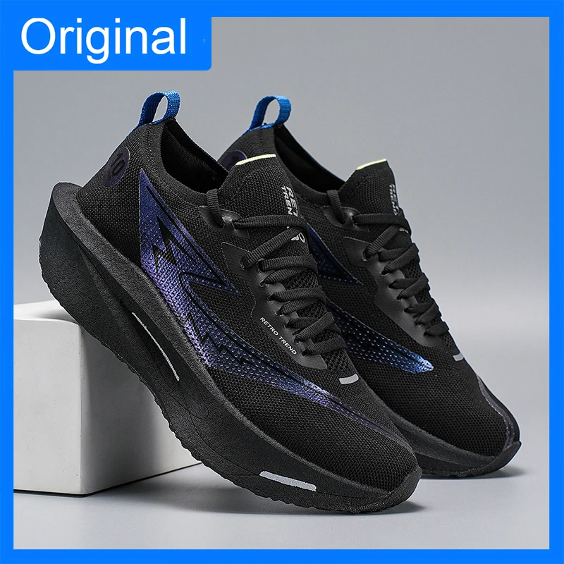 Men Sneakers Marathon Comfort Training Professional Running Shoes Anti Slip...