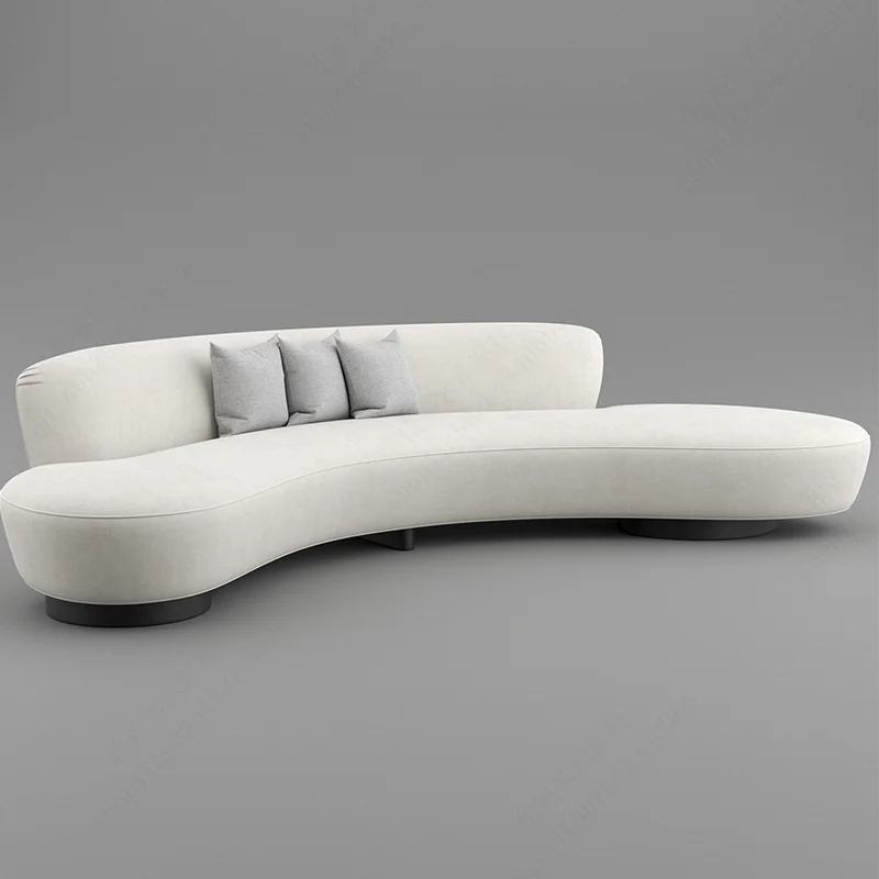 

Cute Comfortable Girl Sofa Simple Curved Large European White Reading Sofa Cloud Love Seat Salon Meuble Living Room Furniture