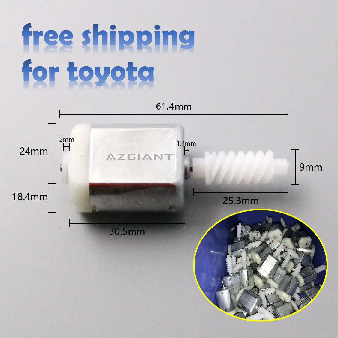 Azgiant Motor Per Toyota Power Door Lock Motor Auto Lock Engine Per Toyota Aqua Harrier Yaris Vitz Yaris Tacoma Power Attuatore