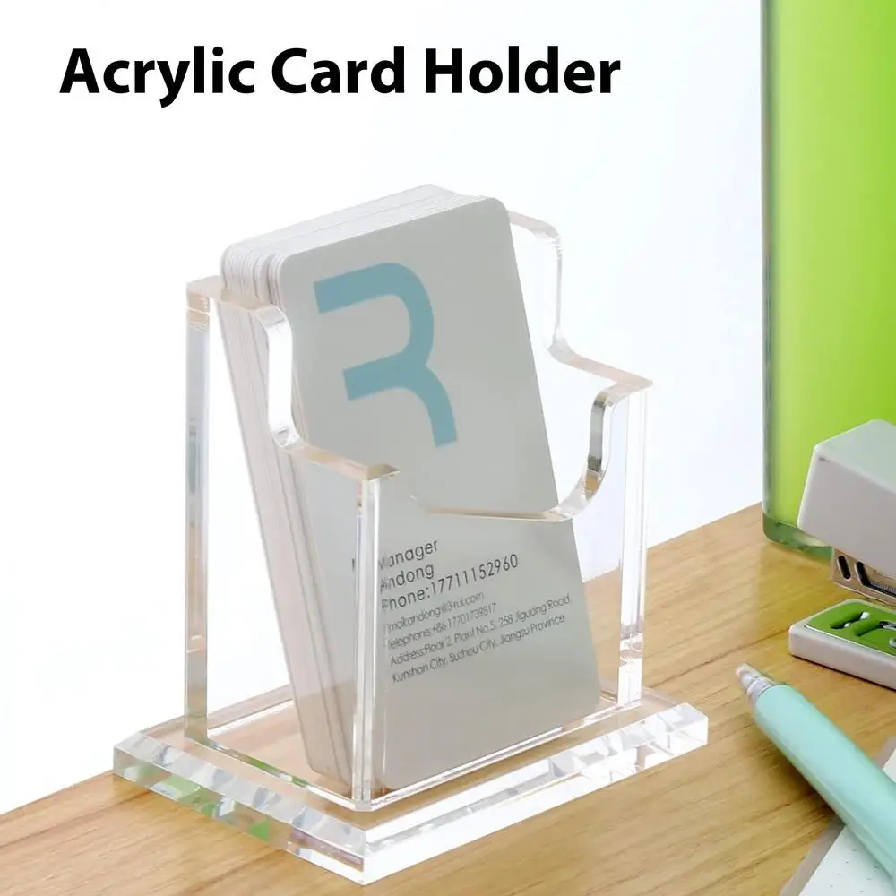 Description Picture 4 of itemAcrylic Business Card Holders Business Cards Display Holders Stand Clear Acrylic Business Card Display Stand Vertical Business